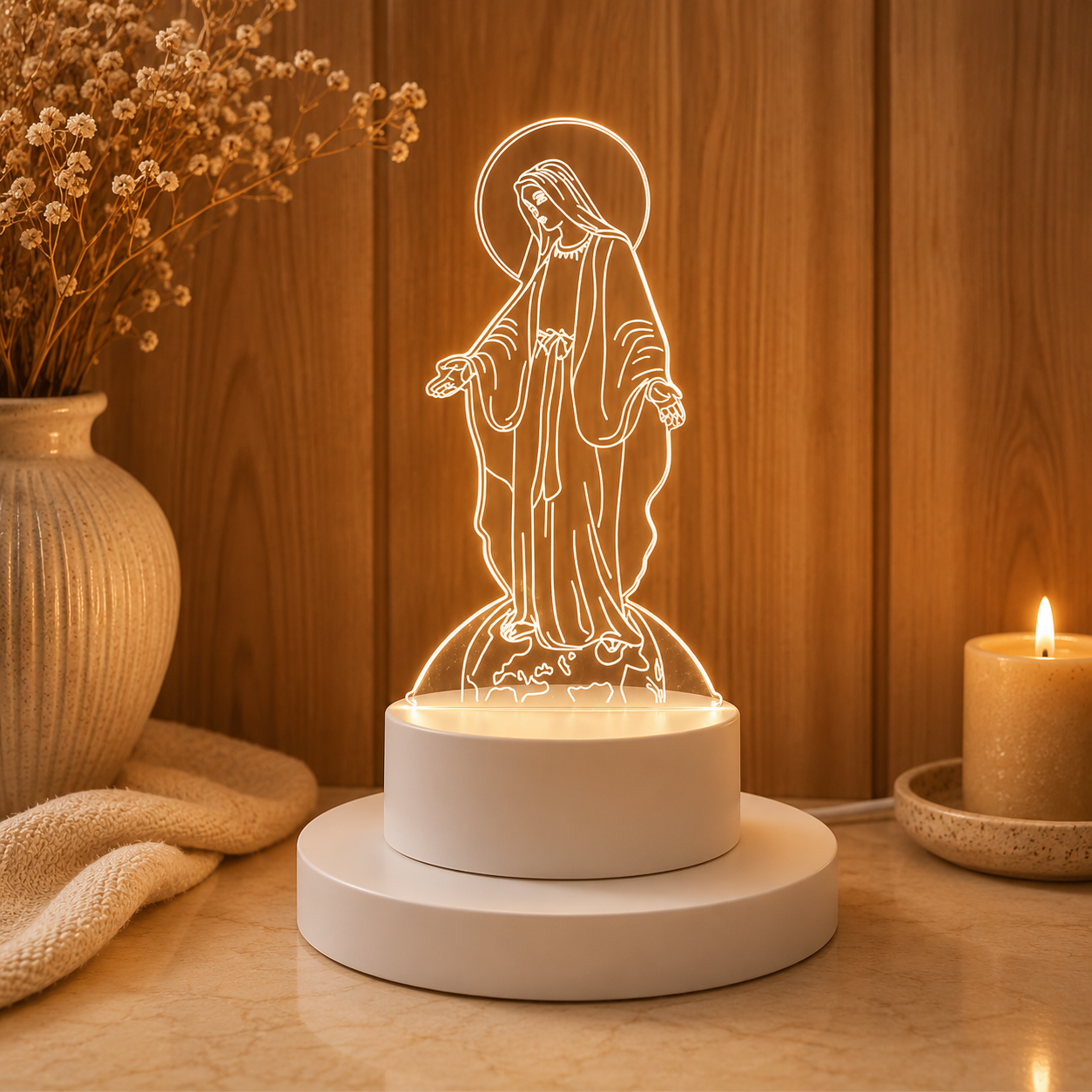 Virgin Mary LED Night Light