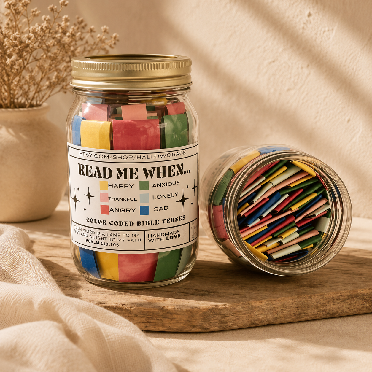 "Read Me When" Bible Verse Encouragement Jar