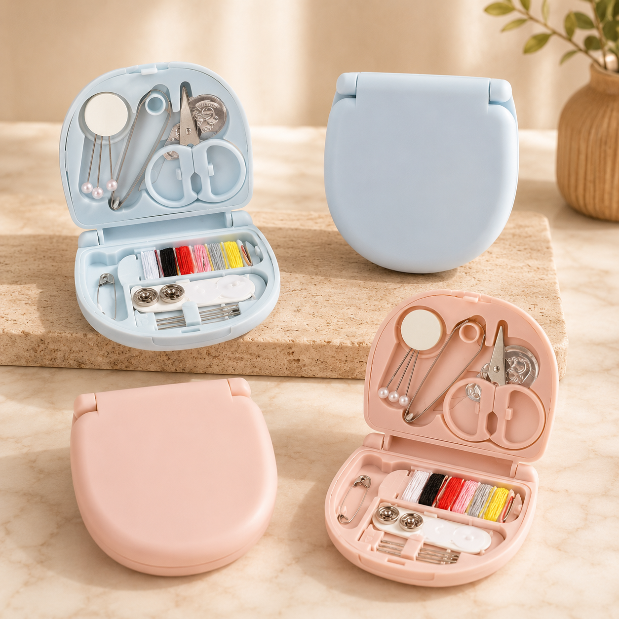 Mini Portable Sewing Kit Travel Case
