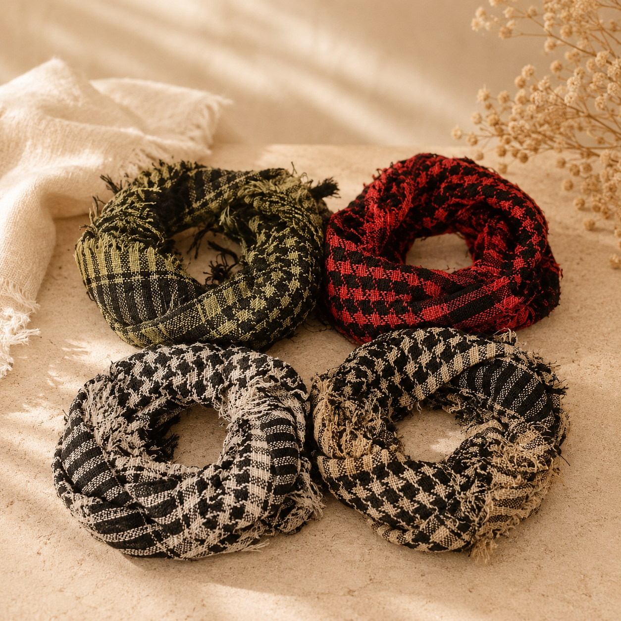 Classic Plaid Infinity Scarf