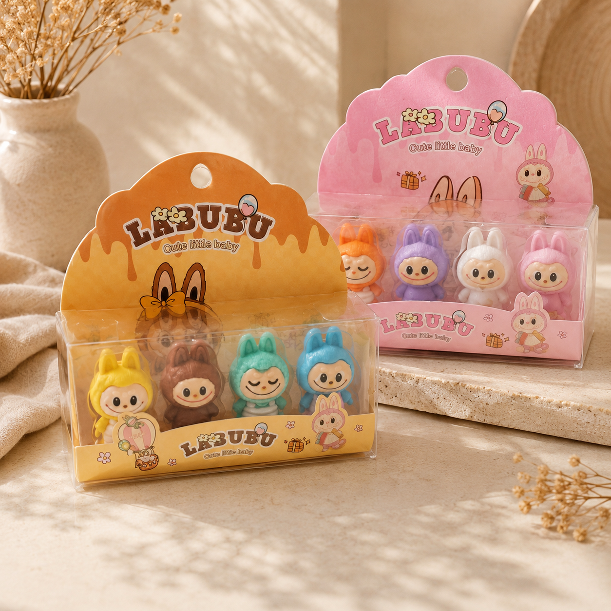Assorted Character Eraser Set (4 Pack)