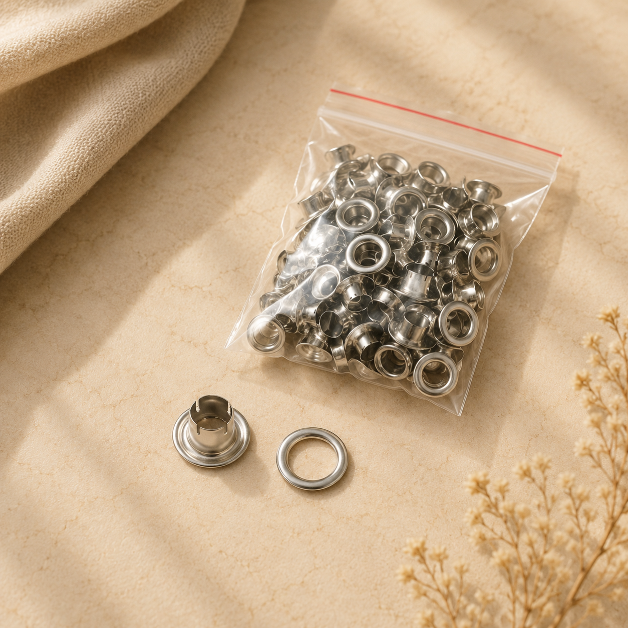 Stainless Steel Grommet Eyelets Refill Set
