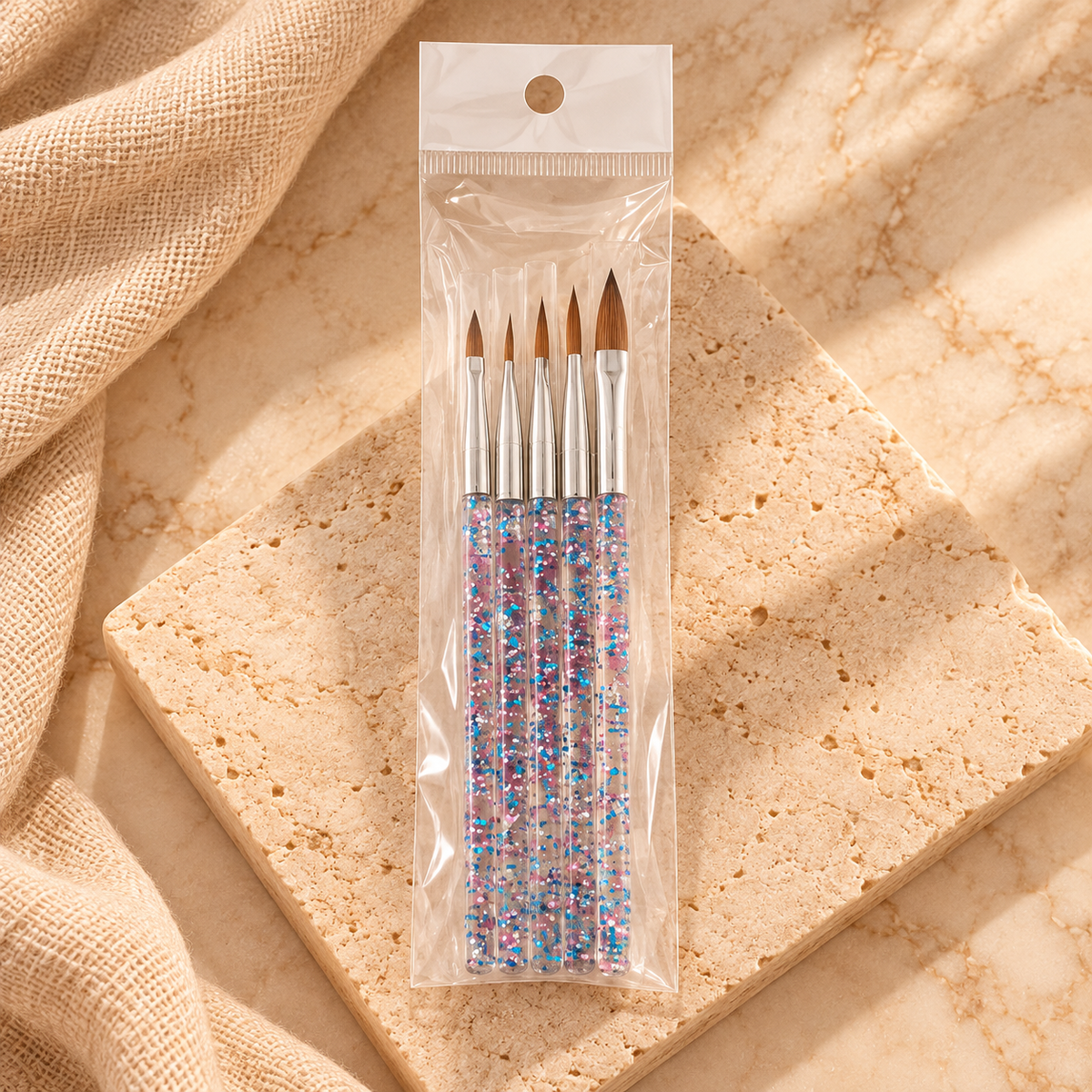 5-Piece Detail Nail Art Brush Set