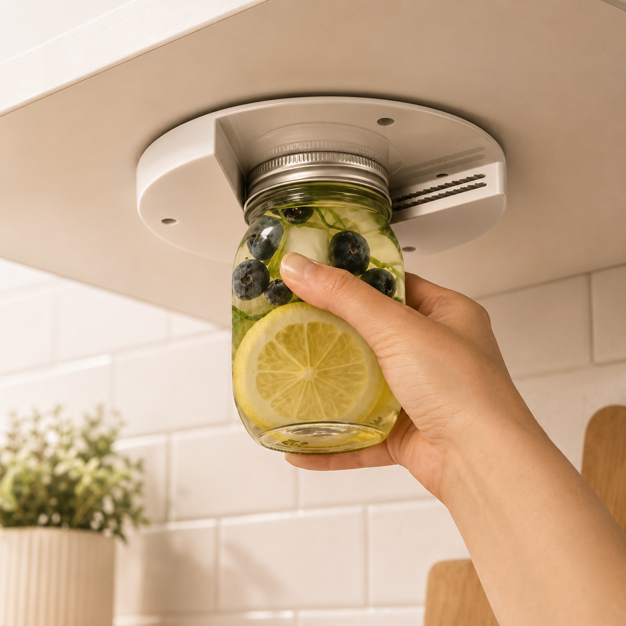 Under Cabinet Jar Opener Tool