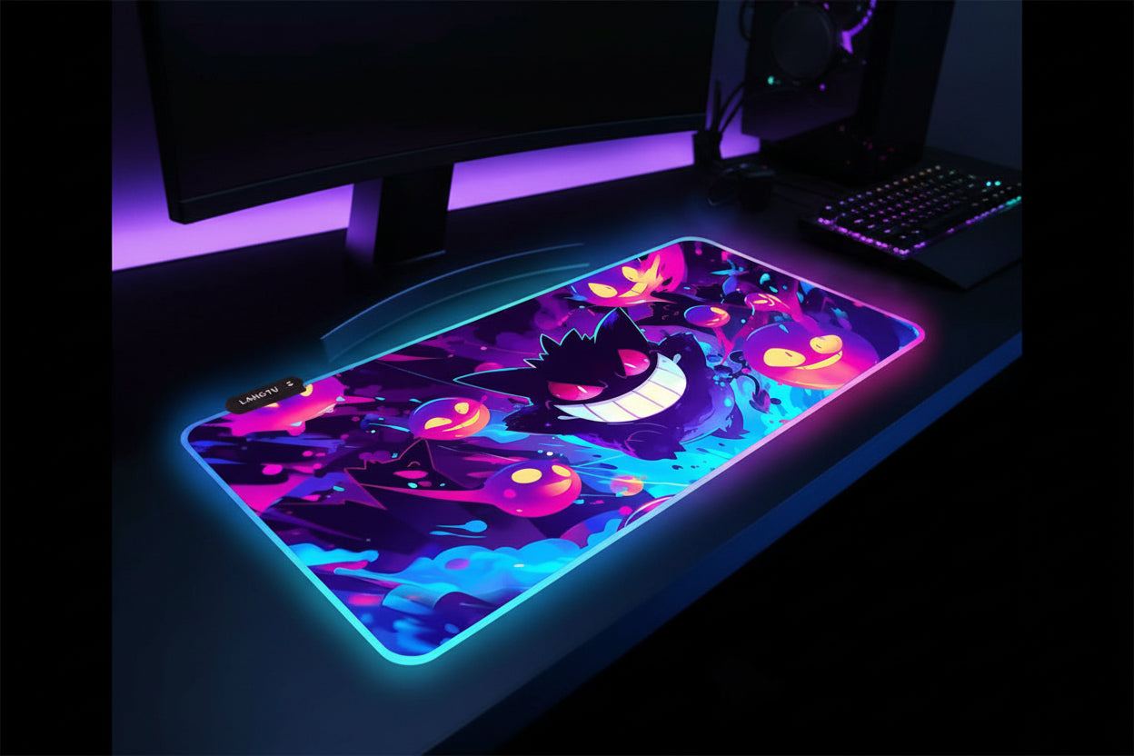 Pokem-on Gengar RGB Led Mouse Pad