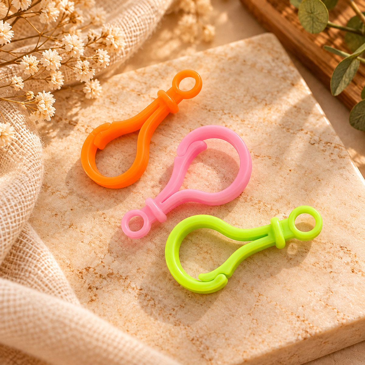 Colorful Hair Loop Styling Tools – 3 Piece Set