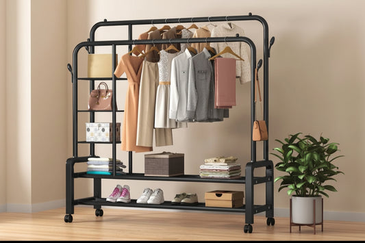Double Rod Clothes Rack