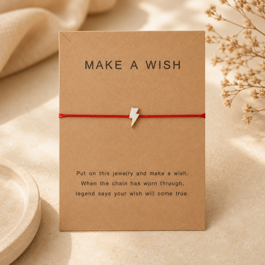 Make A Wish Lightning Charm Bracelet