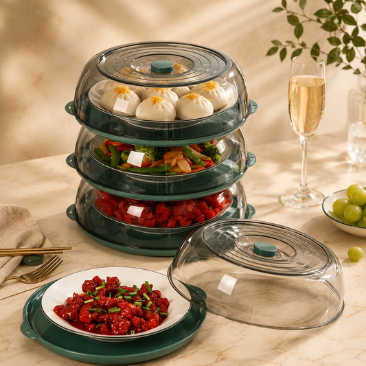 Food Cover Plate with Lid
