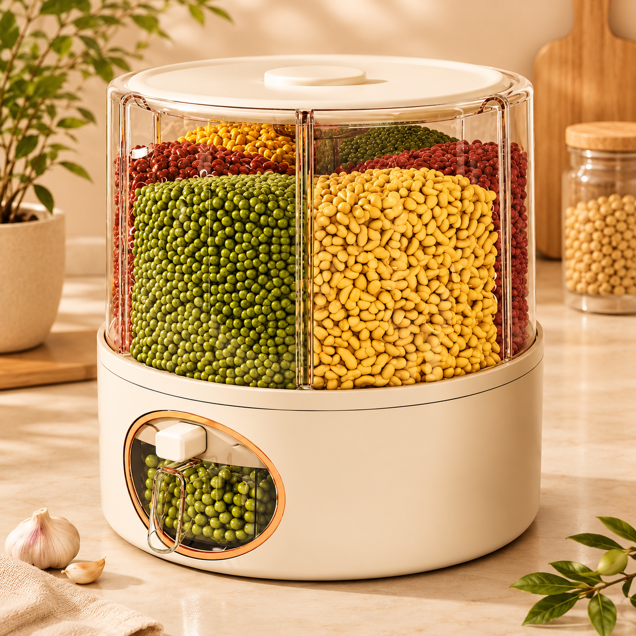 360° Rotating Grain Storage Dispenser