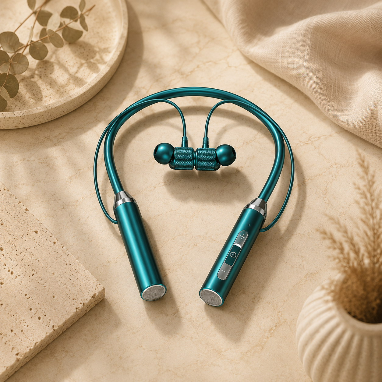 Magnetic Bluetooth Neckband Earphones