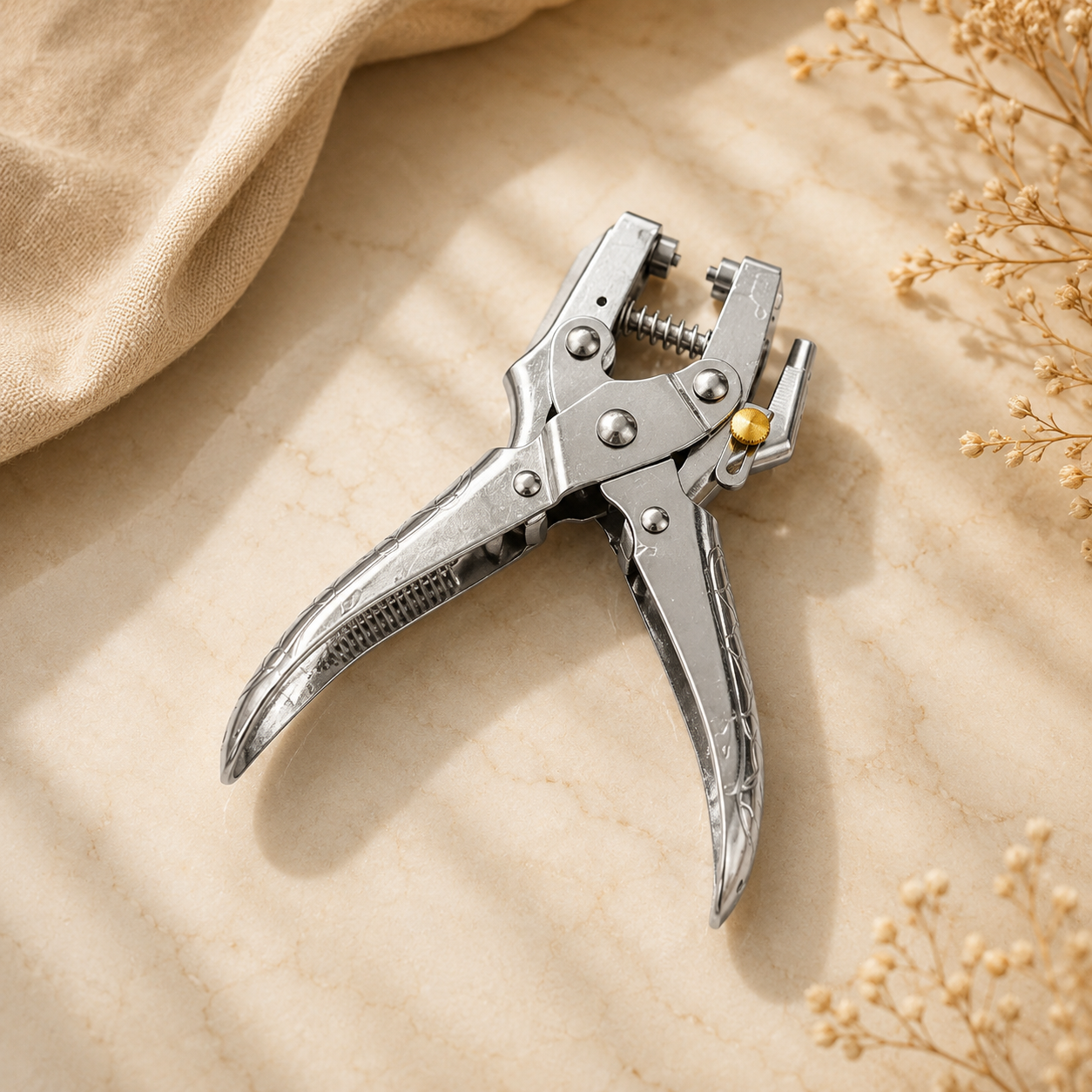Heavy-Duty Eyelet Grommet Punch Pliers