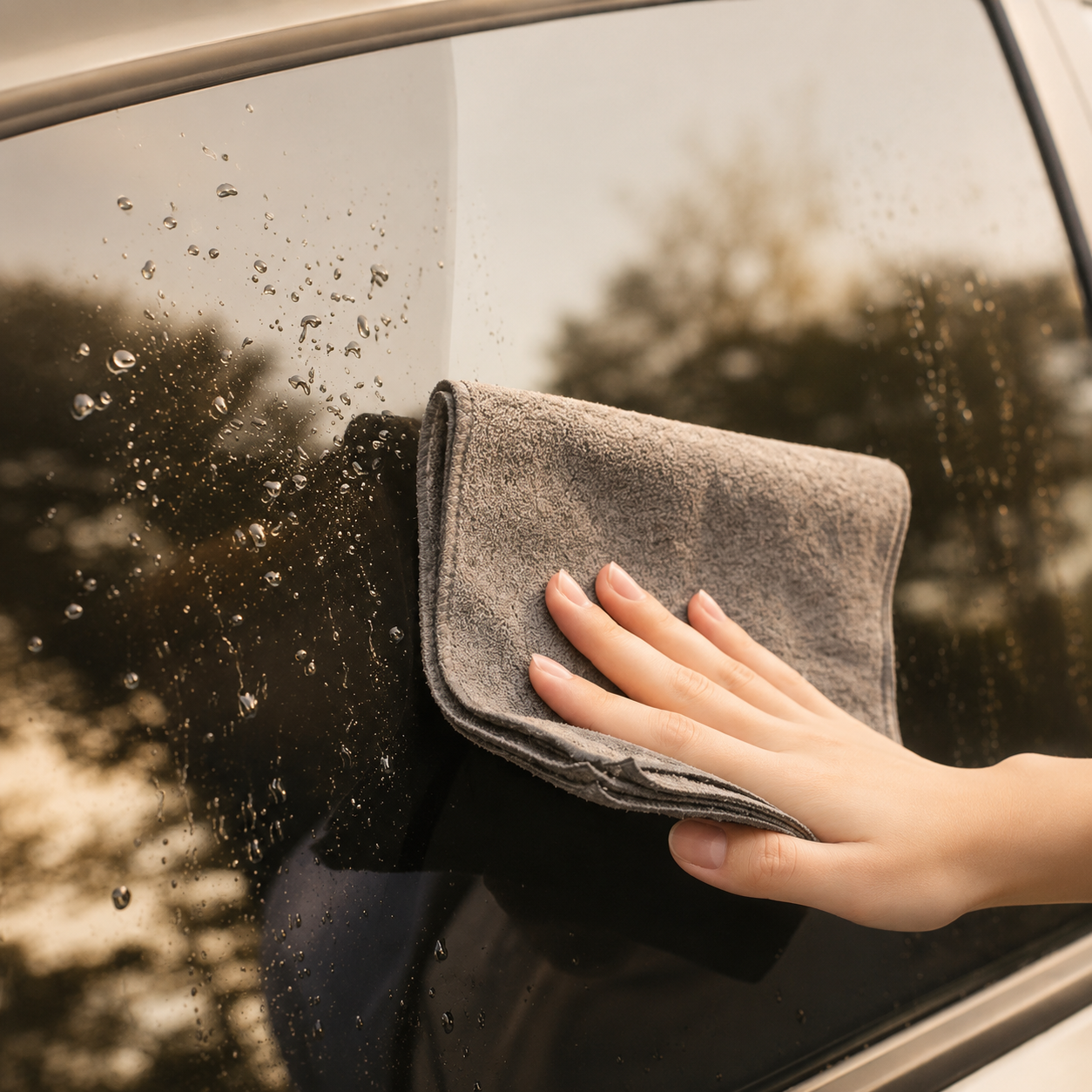 Premium Microfiber Car Cleaning Cloth 30×30cm