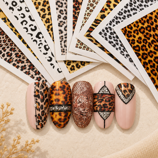 Leopard Print Nail Art Transfer Foil Sheet