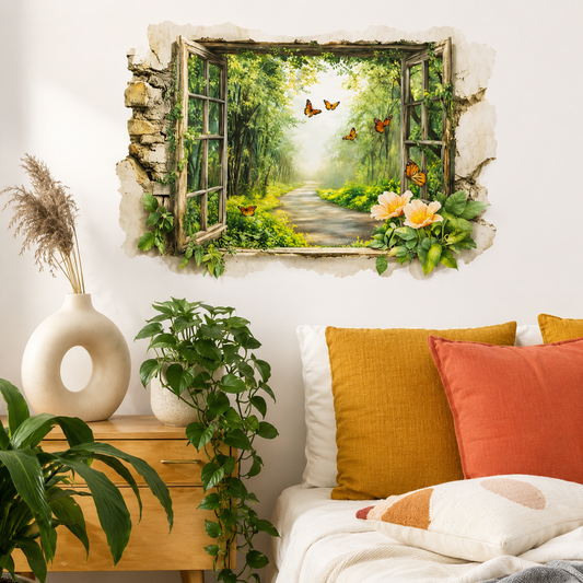 3D Nature Window Wall Sticker