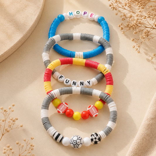 Kids Stretch Beaded Bracelet Set