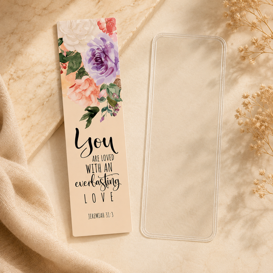 Inspirational Bible Verse Bookmark – Jeremiah 31:3