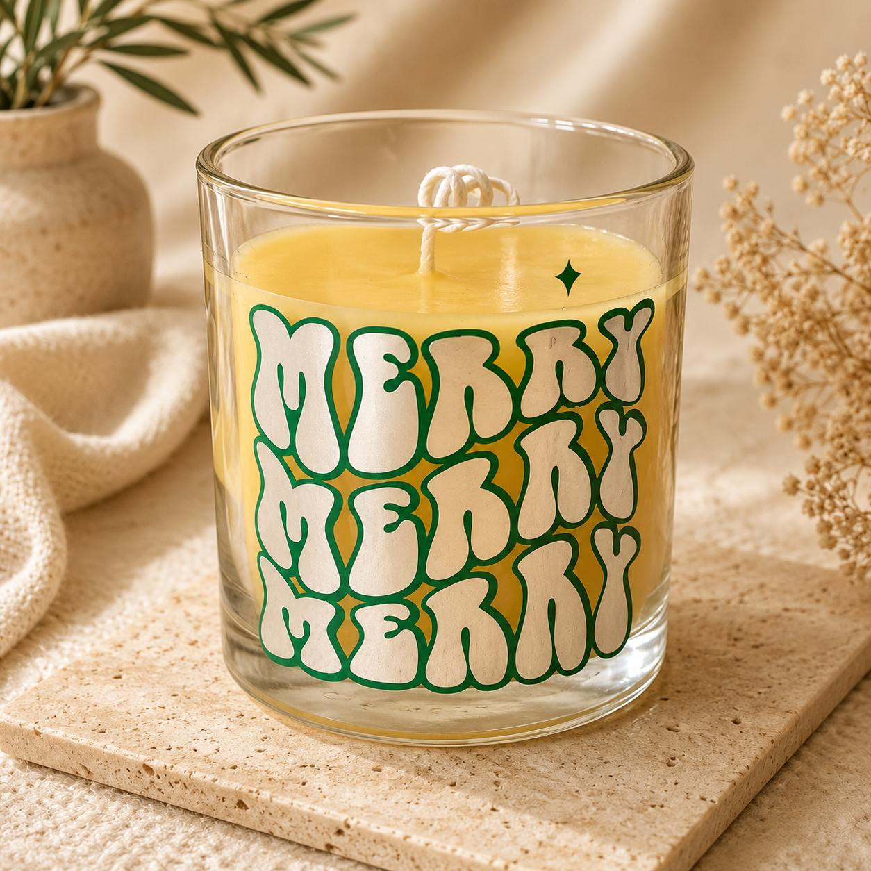 Merry Merry Merry Citrus Scented Candle – Cheerful Holiday Edition