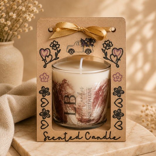 Handmade Scented Gift Candle in Decorative Gift Box