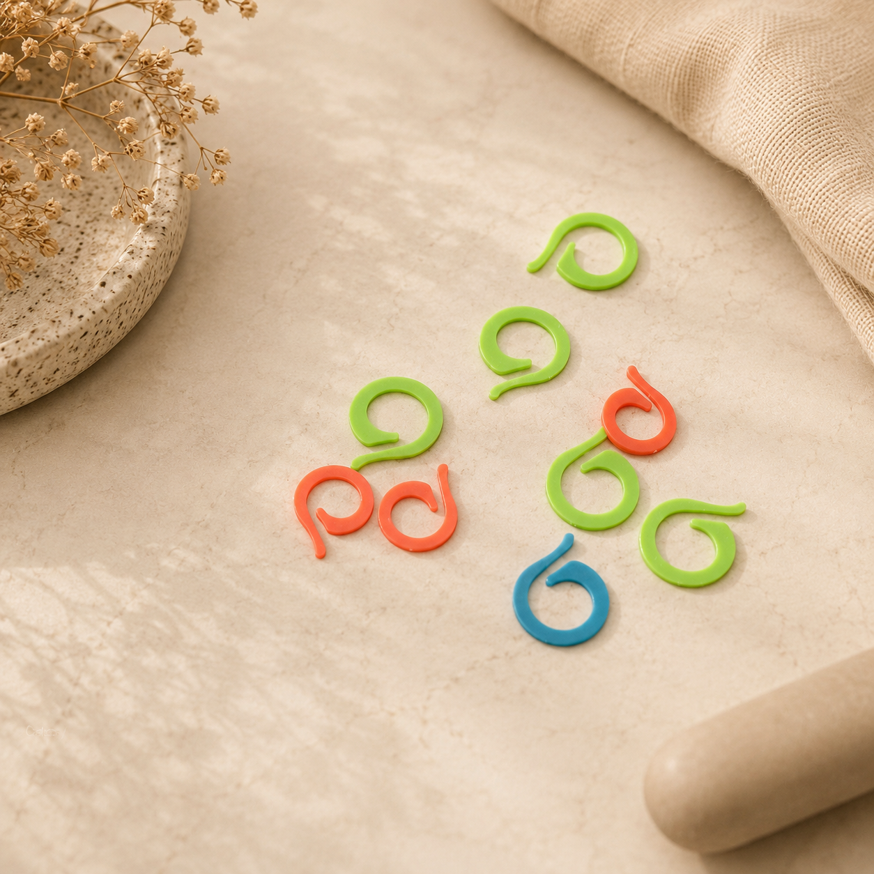 Knitting & Crochet Stitch Marker Rings (Set of 10)