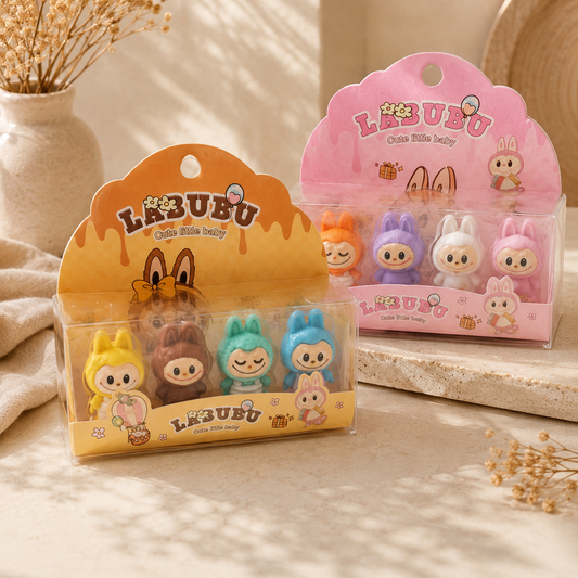 Assorted Character Eraser Set (4 Pack)
