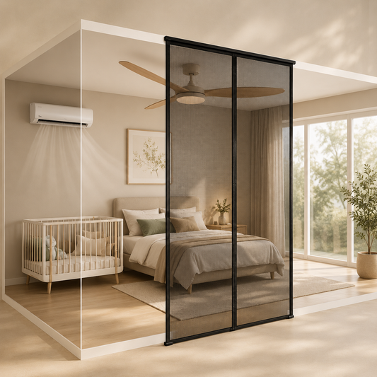 Magnetic Sliding Mosquito Screen Door Curtain