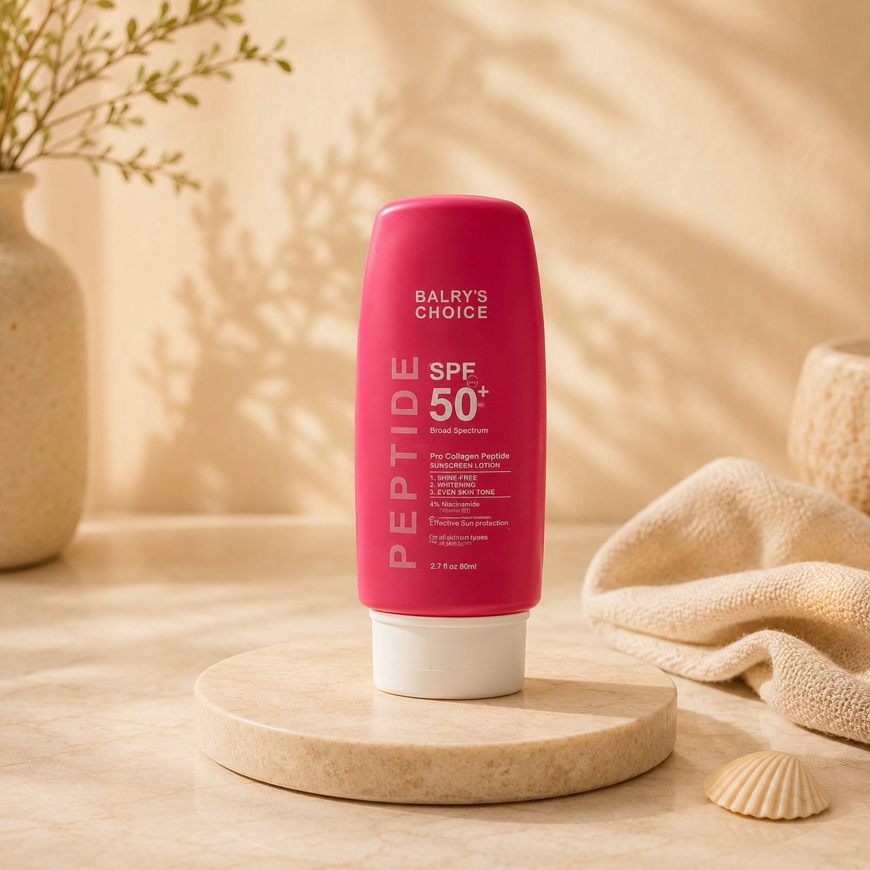 BALRY'S CHOICE SPF 50+ Peptide Sunscreen Lotion