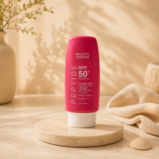 BALRY'S CHOICE SPF 50+ Peptide Sunscreen Lotion