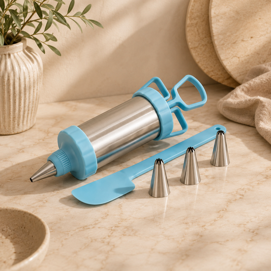 Stainless Steel Cake Decorating Syringe Set