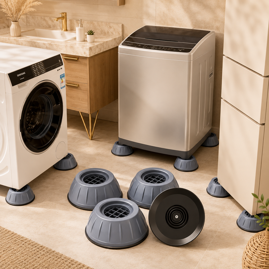 Anti-Vibration Washing Machine Support Pads (4 Piece Set)