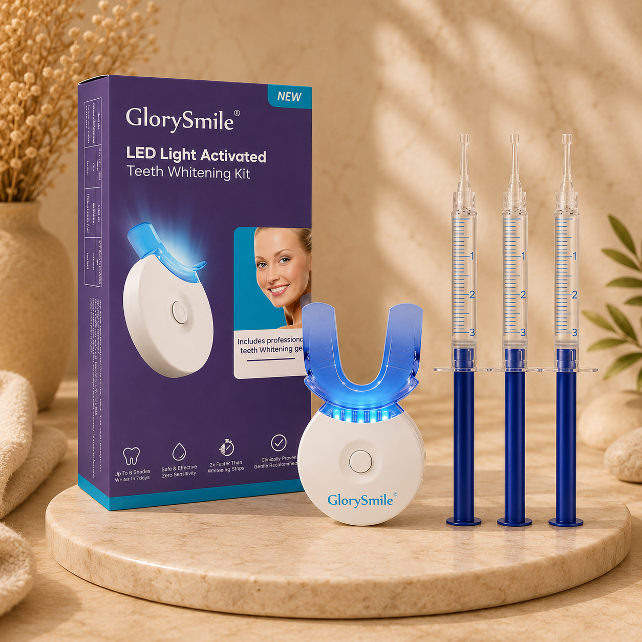 GlorySmile LED Teeth Whitening Kit