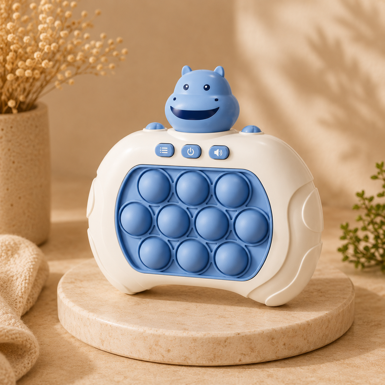 Hippo Pop It Fidget Game Console Toy