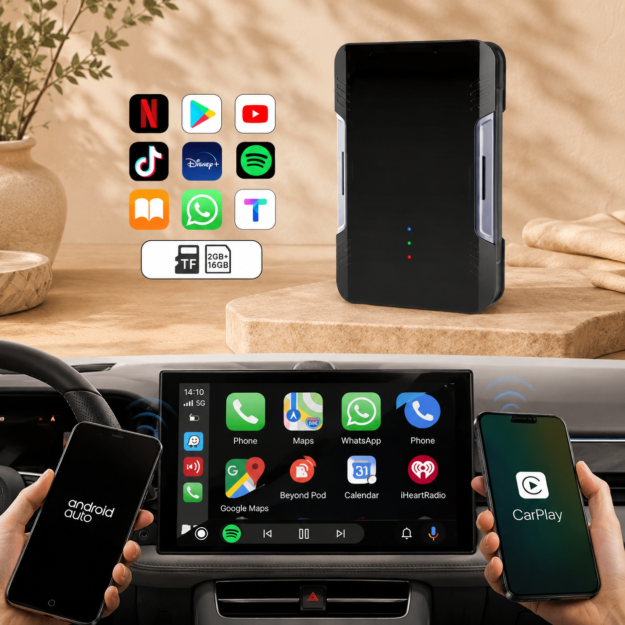 Wireless CarPlay & Android Auto Adapter