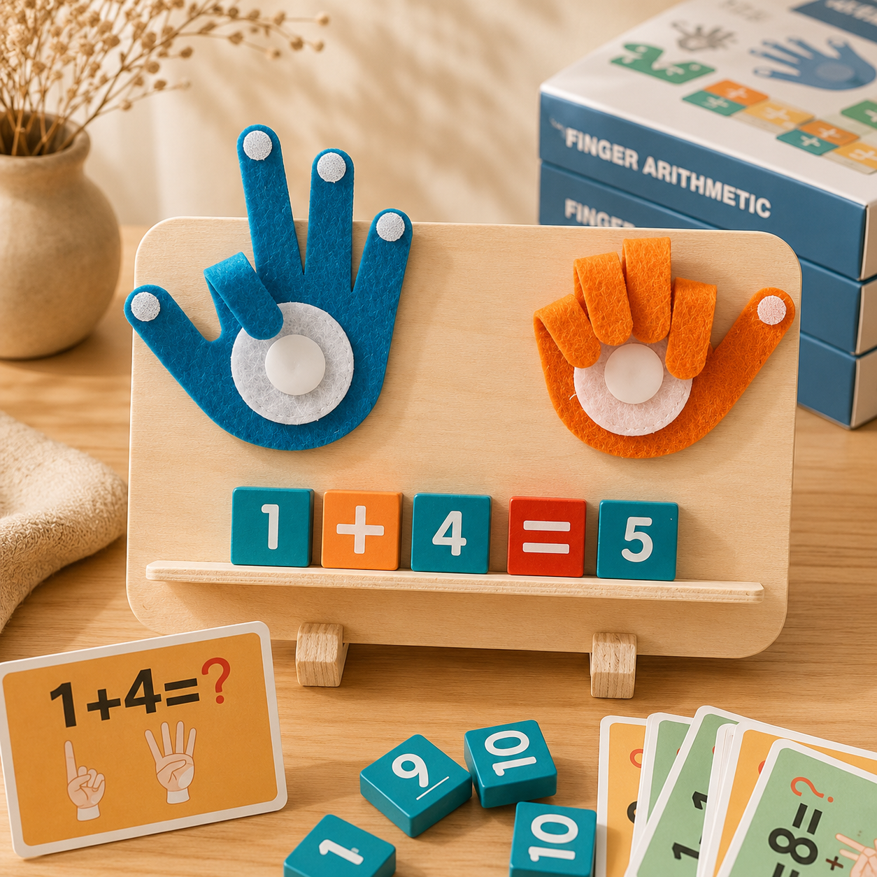 Montessori Finger Arithmetic Learning Board for Kids