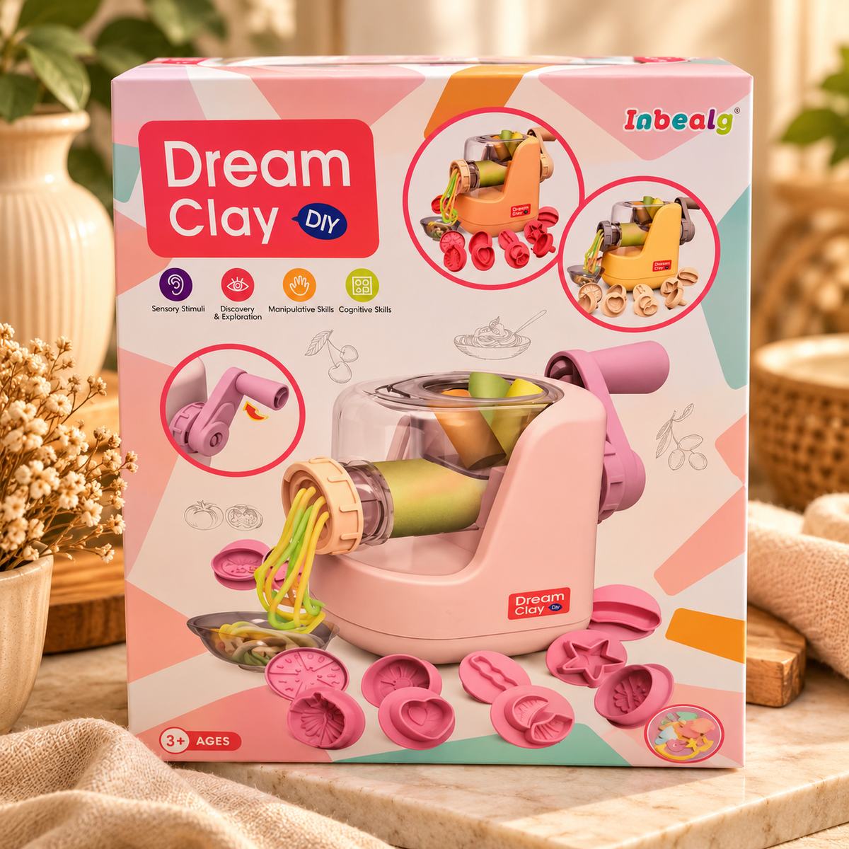 Dream Clay DIY Creative Clay Extruder Play Set for Kids