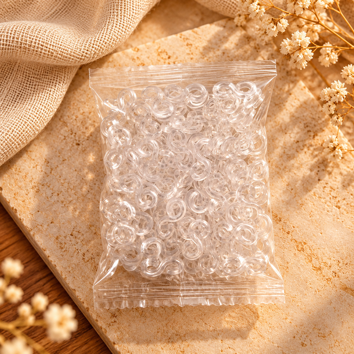 Clear Mini Hair Braiding Hooks – Bulk Pack