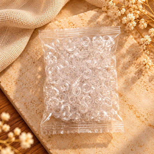 Clear Mini Hair Braiding Hooks – Bulk Pack