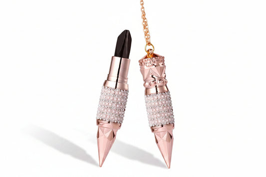 Rhinestone Lipstick Pendant