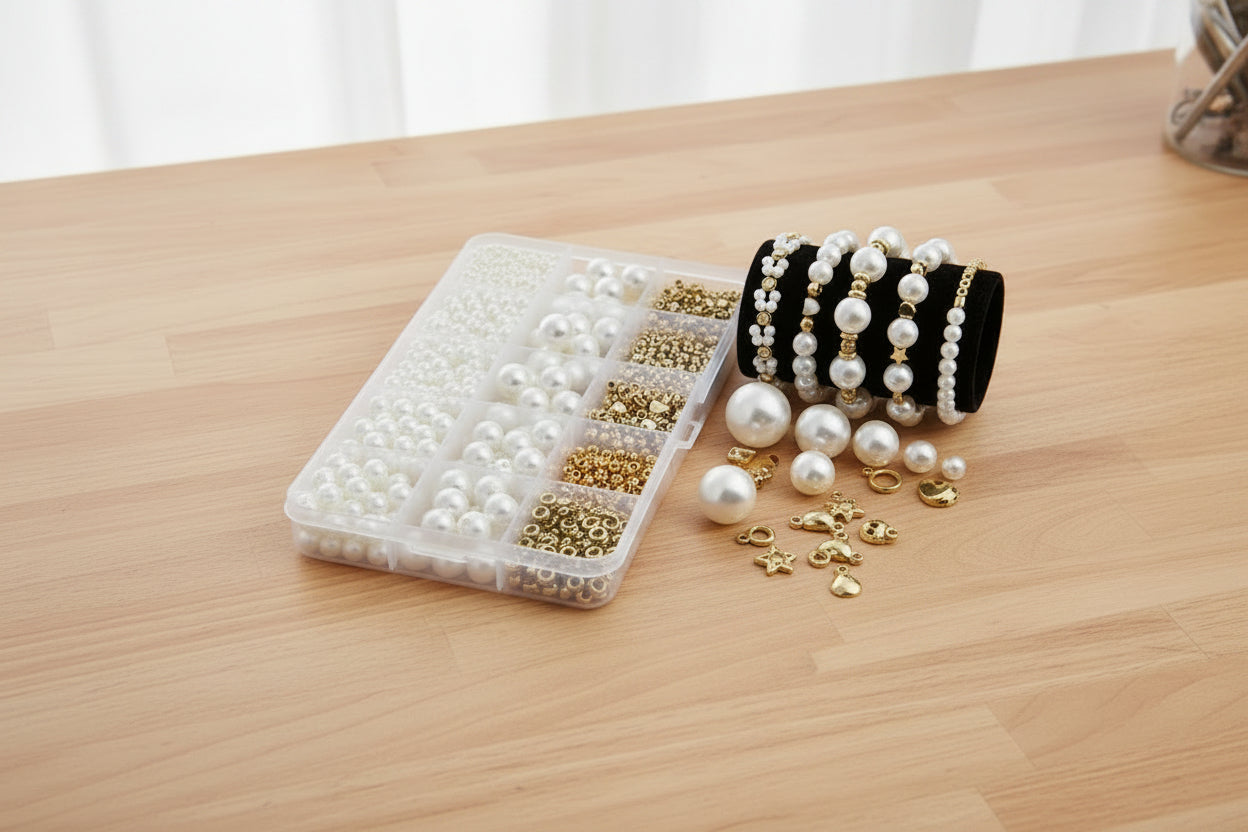 750pcs Ivory Pearl DIY Kit