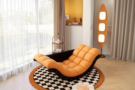Modern Curved Floor Lounge Chair