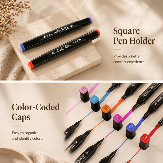 48-Color Dual Tip Art Marker Set
