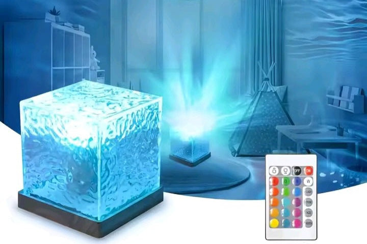 16-Function LED Cube Projector