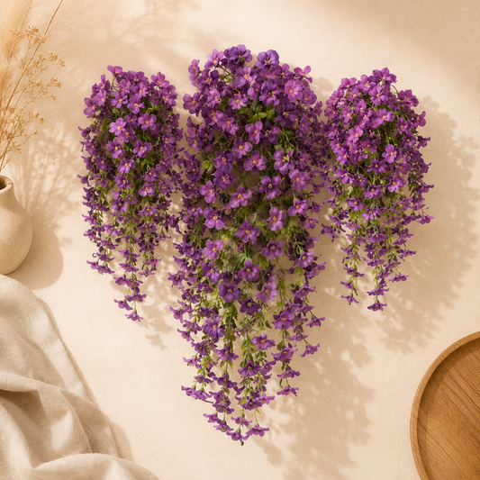 Purple Artificial Wisteria Hanging Garland