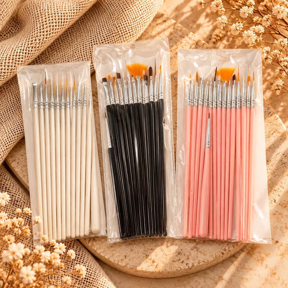 15-Piece Professional Nail Art Brush Set