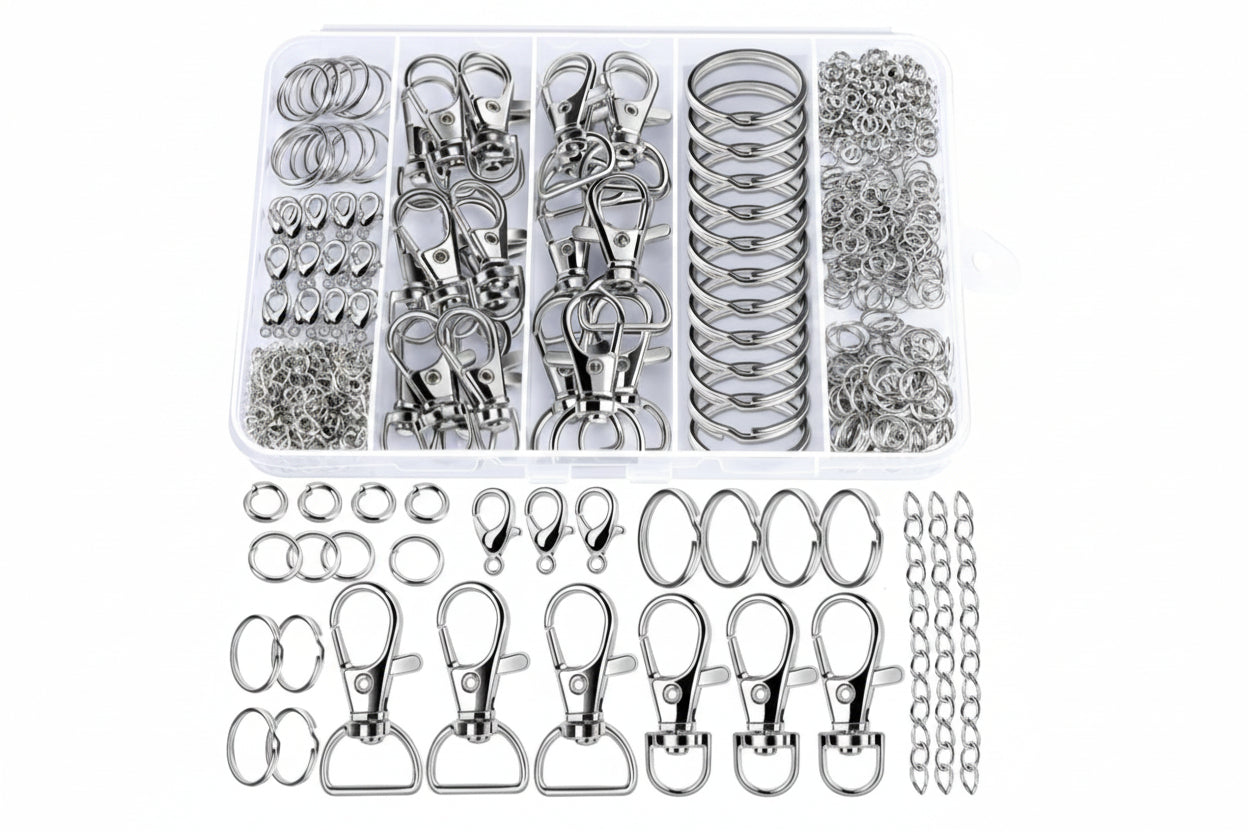 524 Pcs DIY Keychain