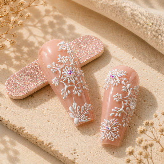 Luxury Floral Nail Art Stickers Sheet