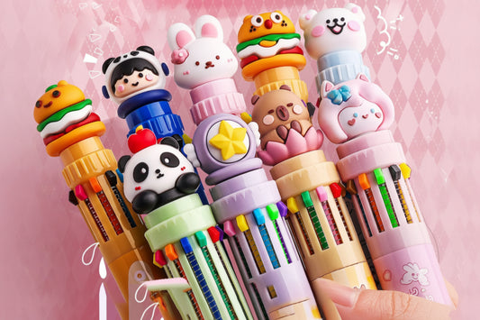 Cartoon 10 Color Pen