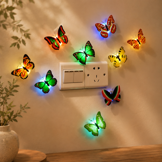 LED Butterfly Wall Night Light Set