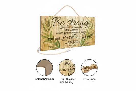 Wooden Scripture Hanging Sign