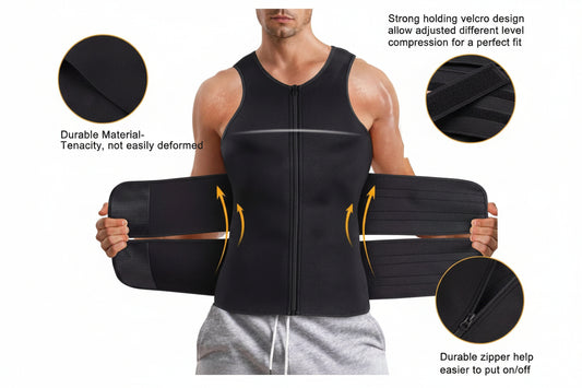 Men's Neoprene Sauna Vest Waist Trainer